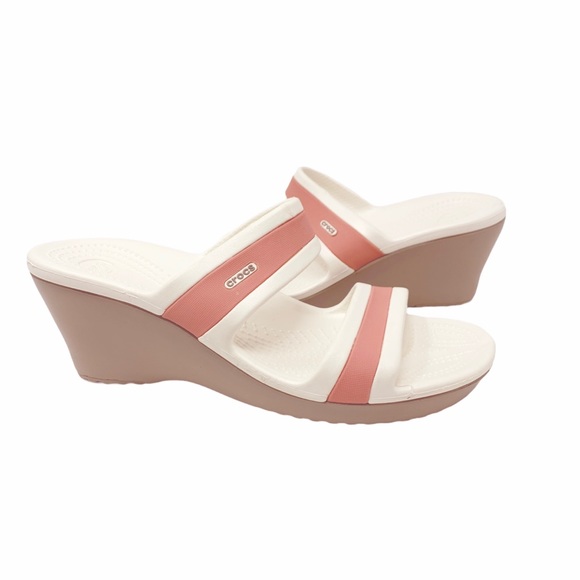 rose pink wedges